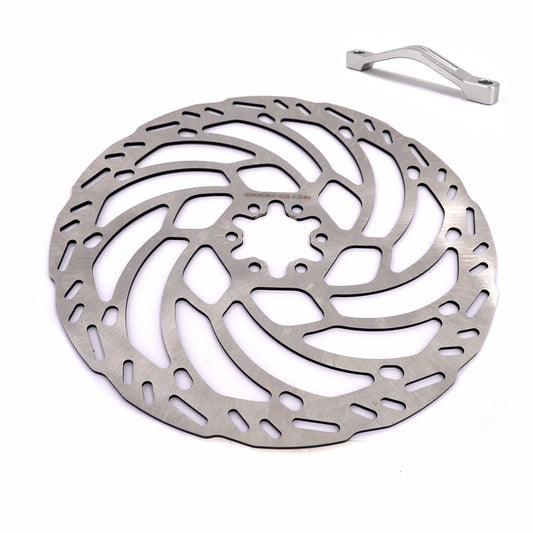 KKE Front 220MM Disc with Adapter For Surron Light Bee X, Segway X160/X260, E-Ride Pros SS, Talaria MX3 (Collective)