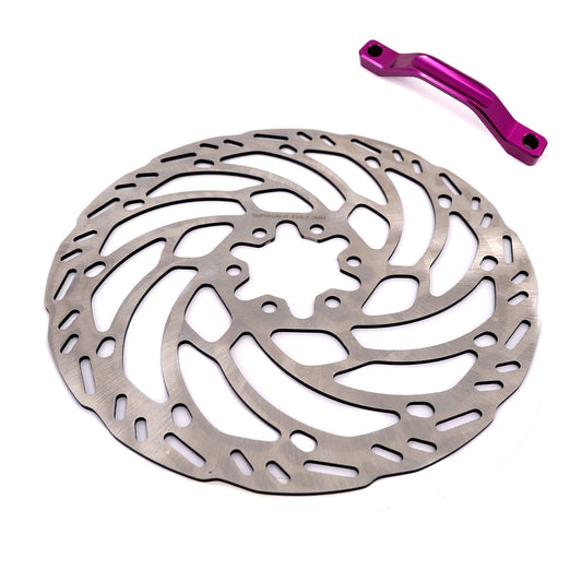 KKE Front 220MM Disc with Adapter For Surron Light Bee X, Segway X160/X260, E-Ride Pros SS, Talaria MX3 (Collective)