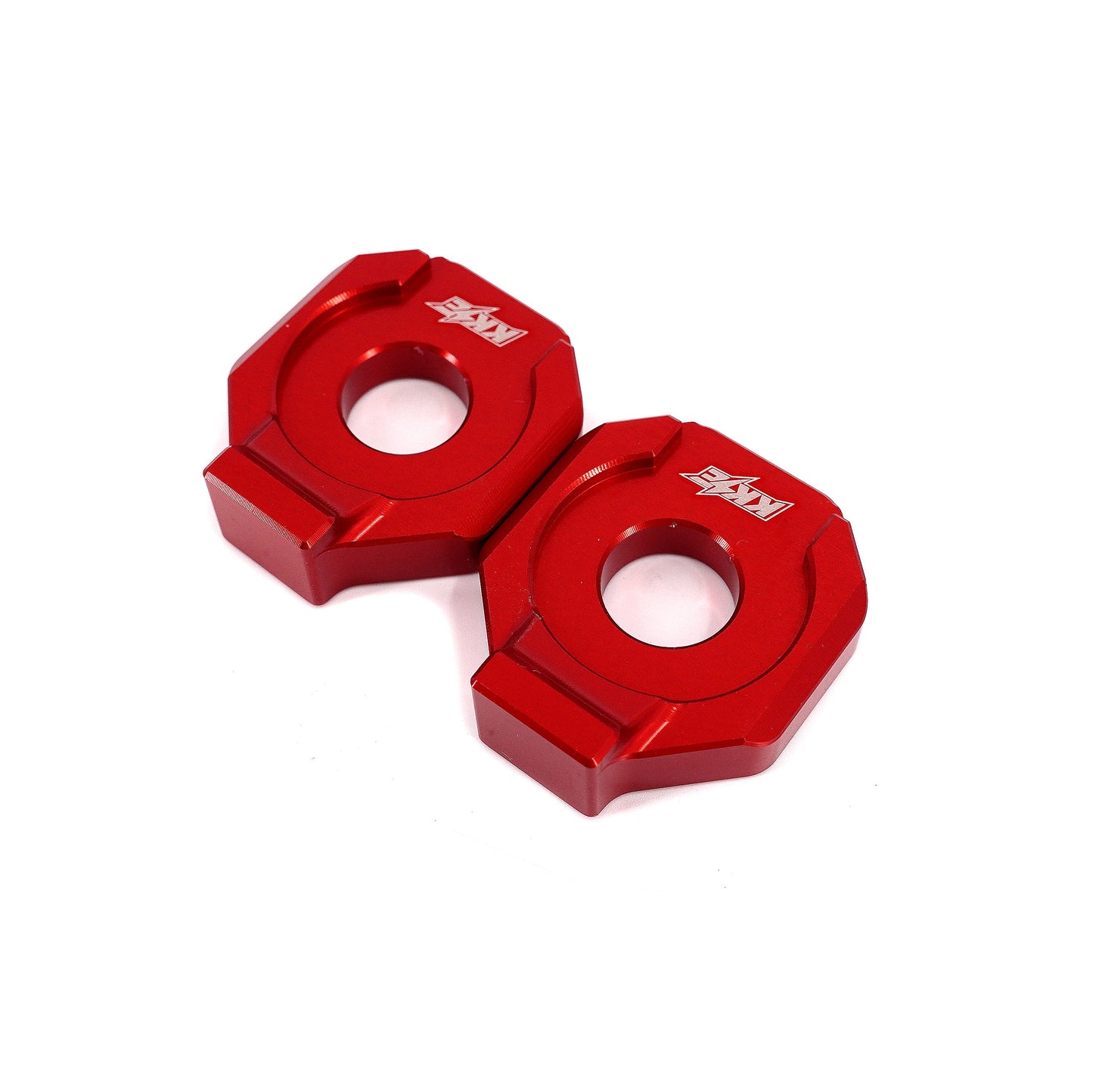 KKE Axle Chain Adjuster Blocks Fit Rawrr Mantis, Mantis X Black and Red (Collective)