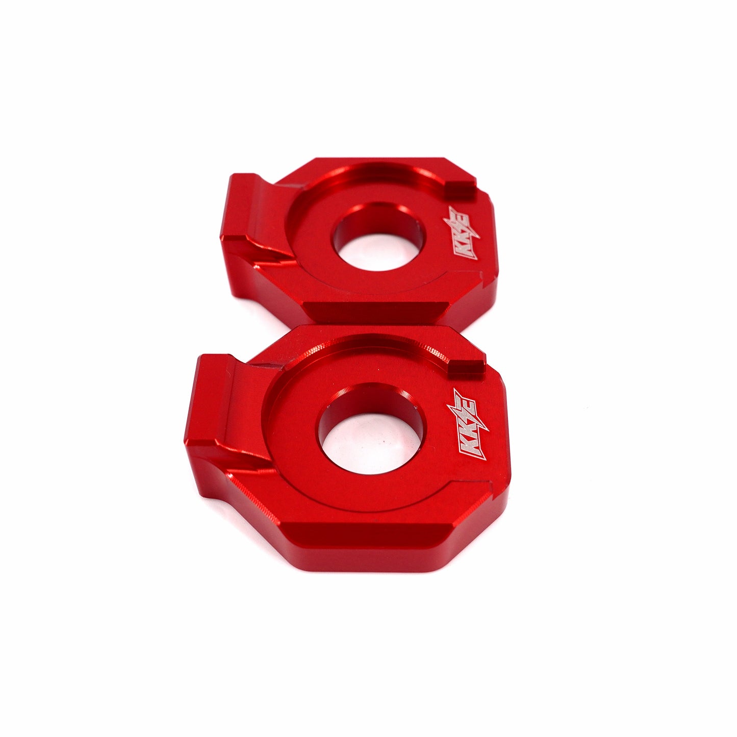 KKE Axle Chain Adjuster Blocks Fit Rawrr Mantis, Mantis X Black and Red (Collective)
