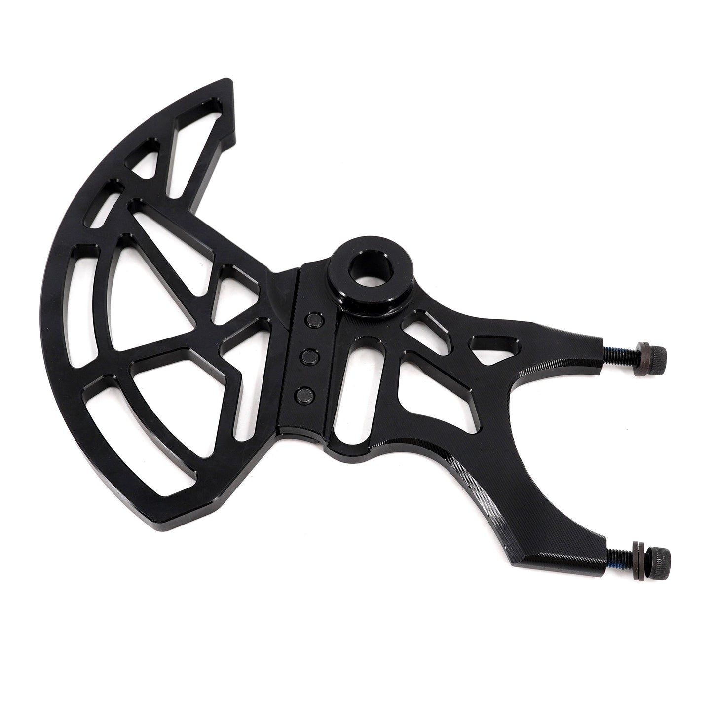 KKE Aluminum Rear Brake Disc Guard Fit Rawrr Mantis, Mantis X Red and Black (Collective)