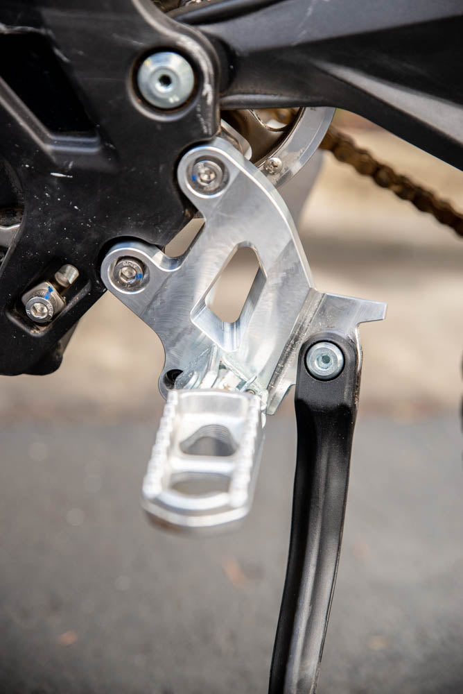 Sur Ron 20mm Lowering Peg Bracket Set With Kickstand Option and Support Brace