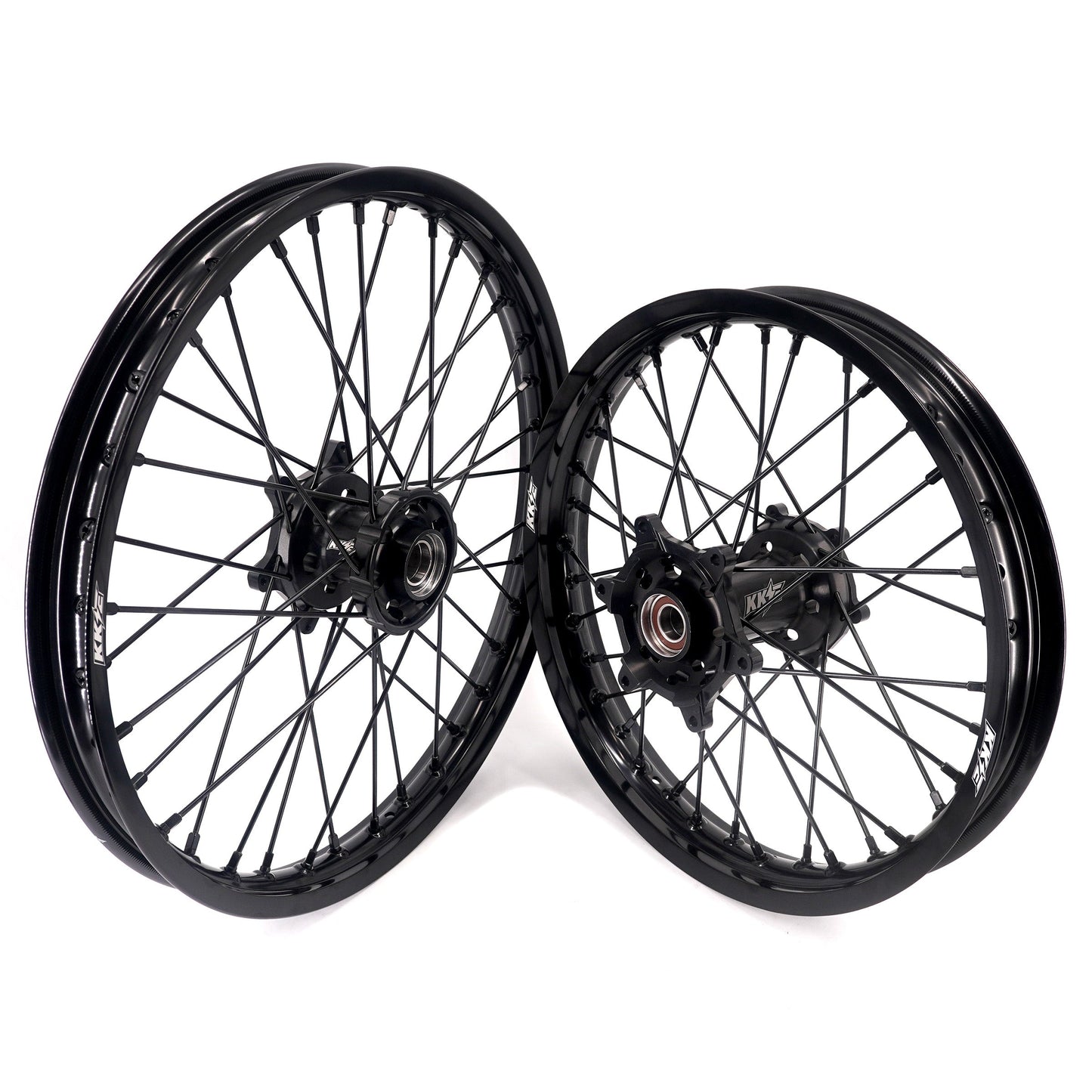 KKE Enduro 1.6*21" & 2.15*18" CNC Hub Electric Dirtbike Alloy Wheels Rims Fit STARK VARG MX EX All Black