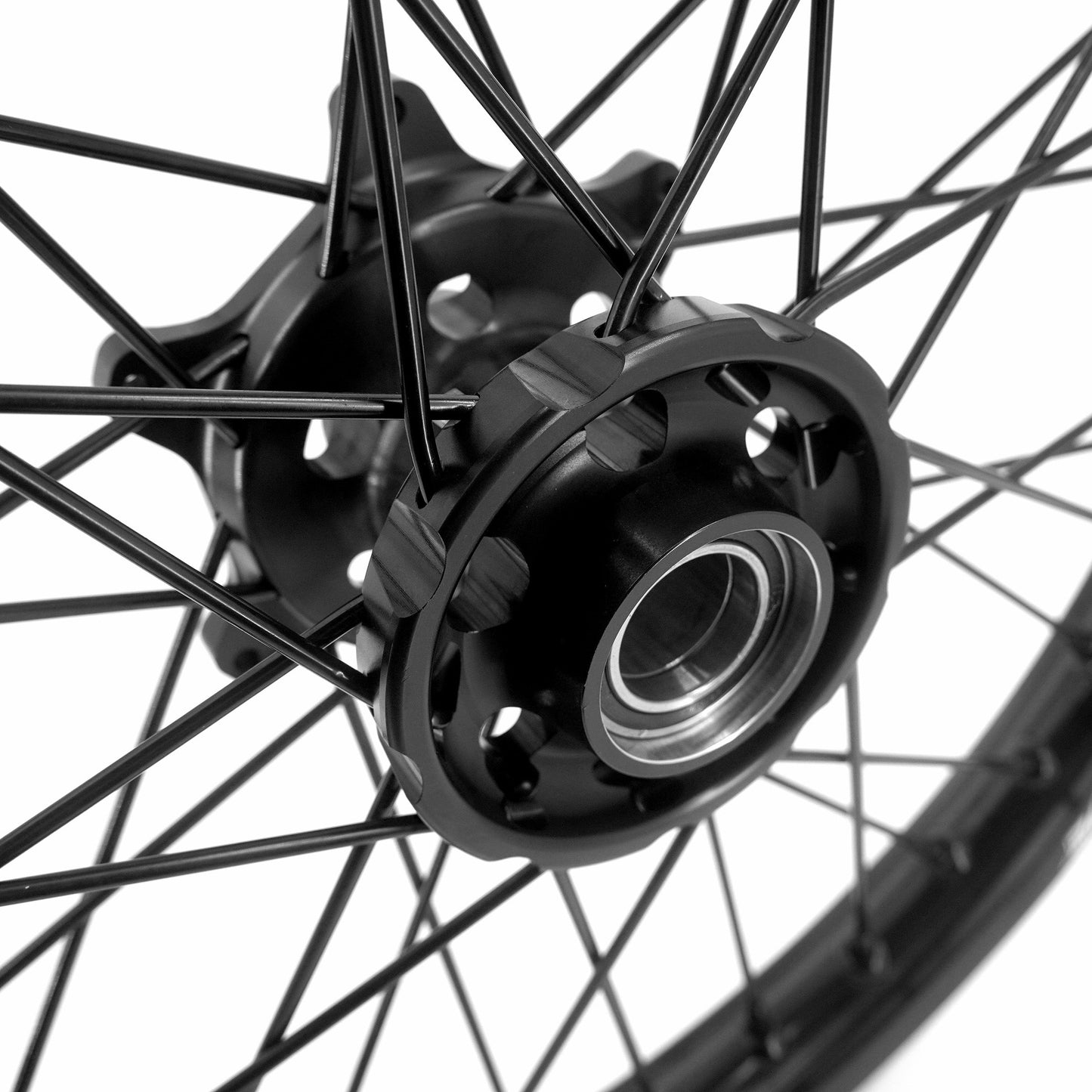 KKE Enduro 1.6*21" & 2.15*18" CNC Hub Electric Dirtbike Alloy Wheels Rims Fit STARK VARG MX EX All Black