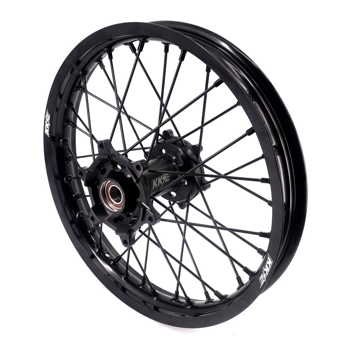 KKE Enduro 1.6*21" & 2.15*18" CNC Hub Electric Dirtbike Alloy Wheels Rims Fit STARK VARG MX EX All Black