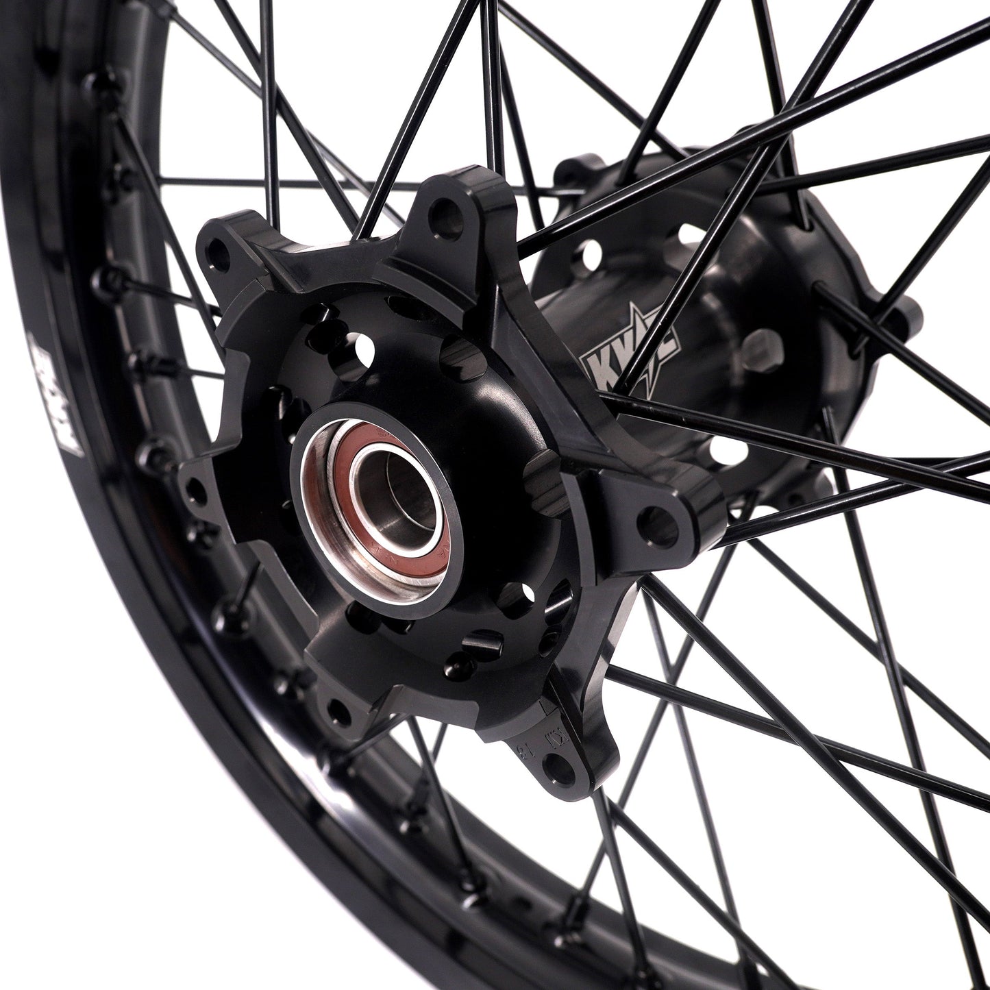 KKE Enduro 1.6*21" & 2.15*18" CNC Hub Electric Dirtbike Alloy Wheels Rims Fit STARK VARG MX EX All Black