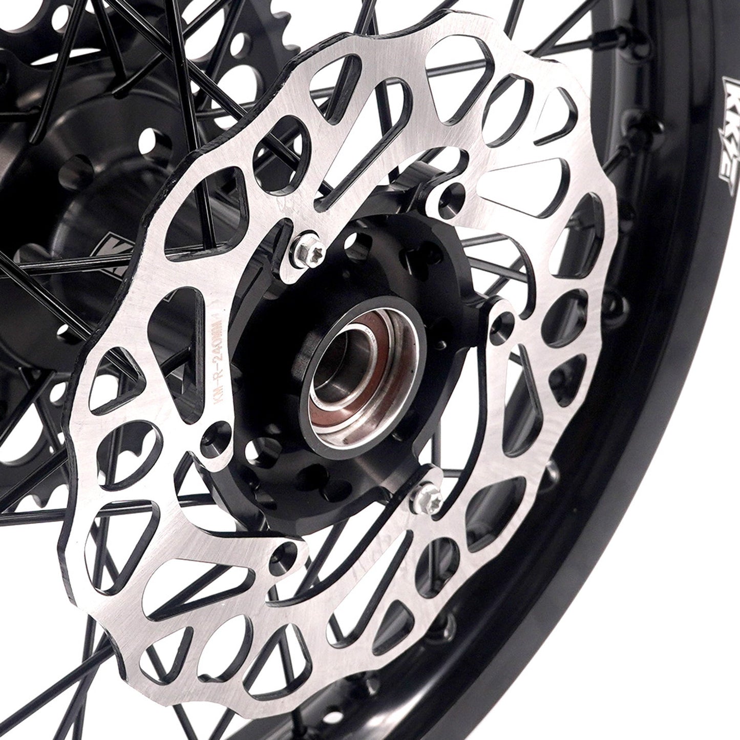 KKE Enduro 1.6*21" & 2.15*18" CNC Hub Electric Dirtbike Alloy Wheels Rims Fit STARK VARG MX EX All Black