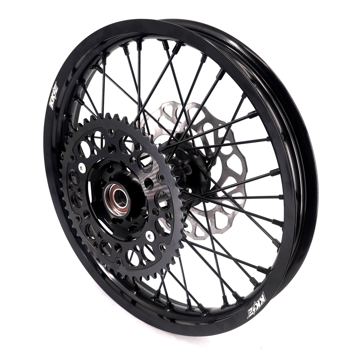 KKE Enduro 1.6*21" & 2.15*18" CNC Hub Electric Dirtbike Alloy Wheels Rims Fit STARK VARG MX EX All Black