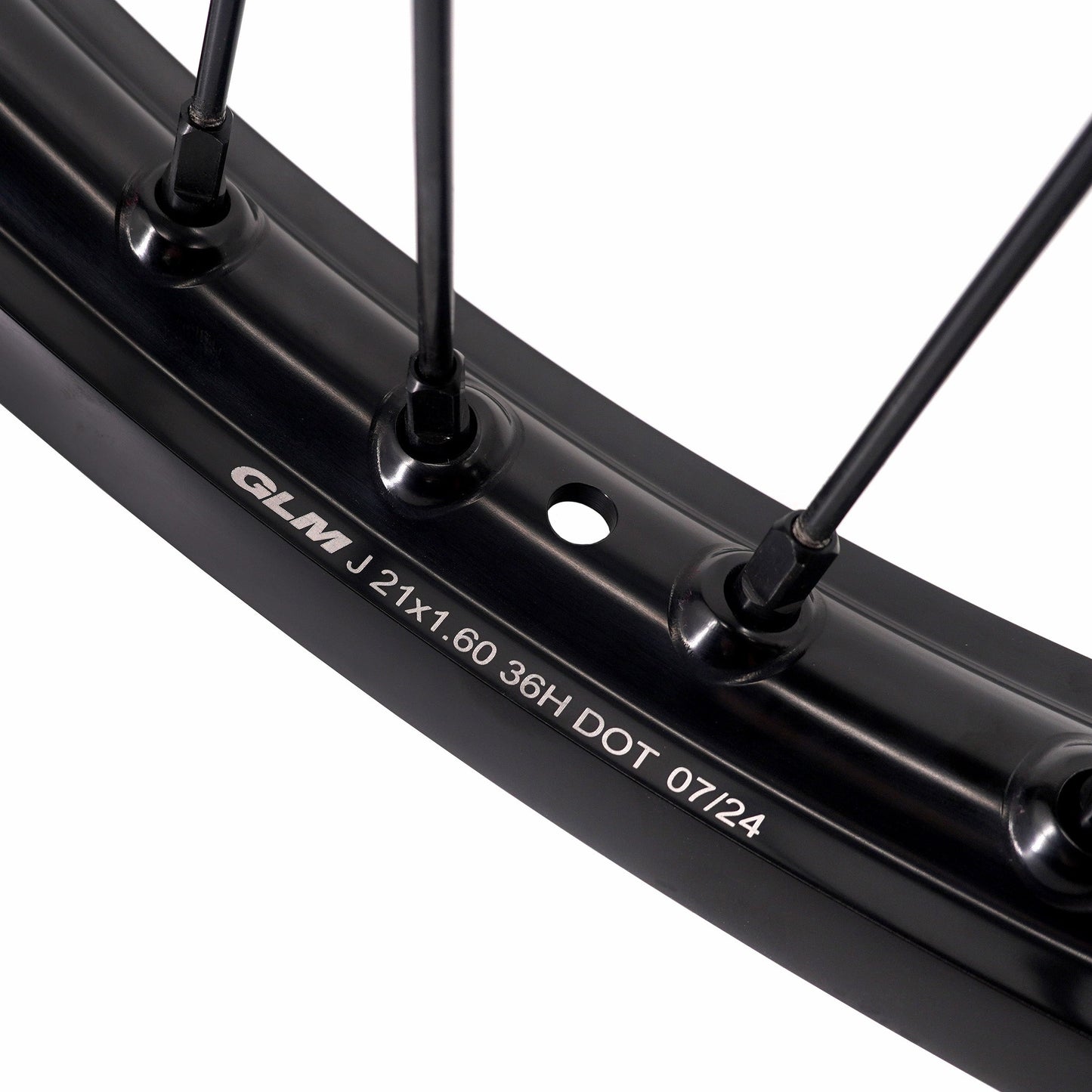 KKE Enduro 1.6*21" & 2.15*18" CNC Hub Electric Dirtbike Alloy Wheels Rims Fit STARK VARG MX EX All Black