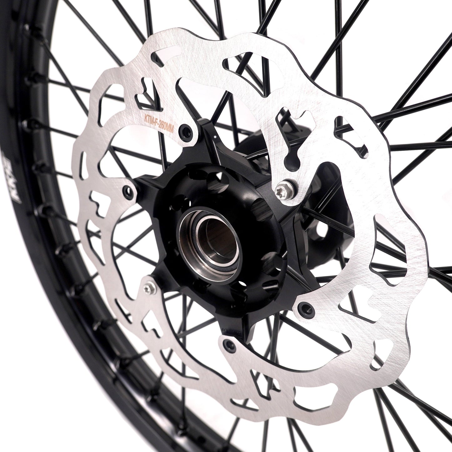 KKE Enduro 1.6*21" & 2.15*18" CNC Hub Electric Dirtbike Alloy Wheels Rims Fit STARK VARG MX EX All Black