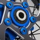 Titanium Rear Sprocket Bolts – Talaria MX5 (Burnt Blue)