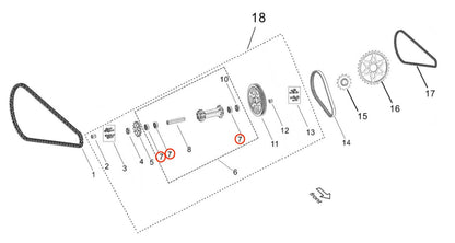 Light Bee Jackshaft / Swingarm Bearing