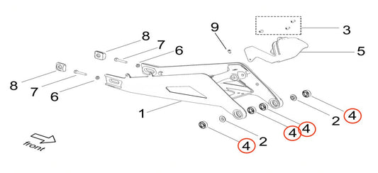 Light Bee Jackshaft / Swingarm Bearing