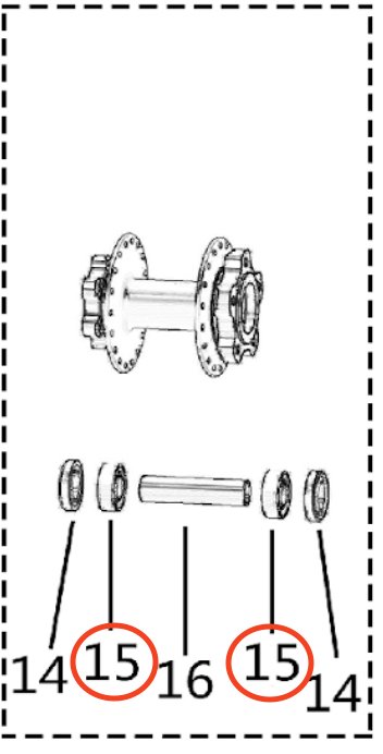 Light Bee Rear Wheel Hub Bearing