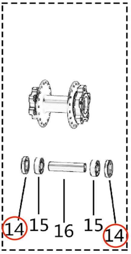 Light Bee Rear Wheel Hub Oil Seal