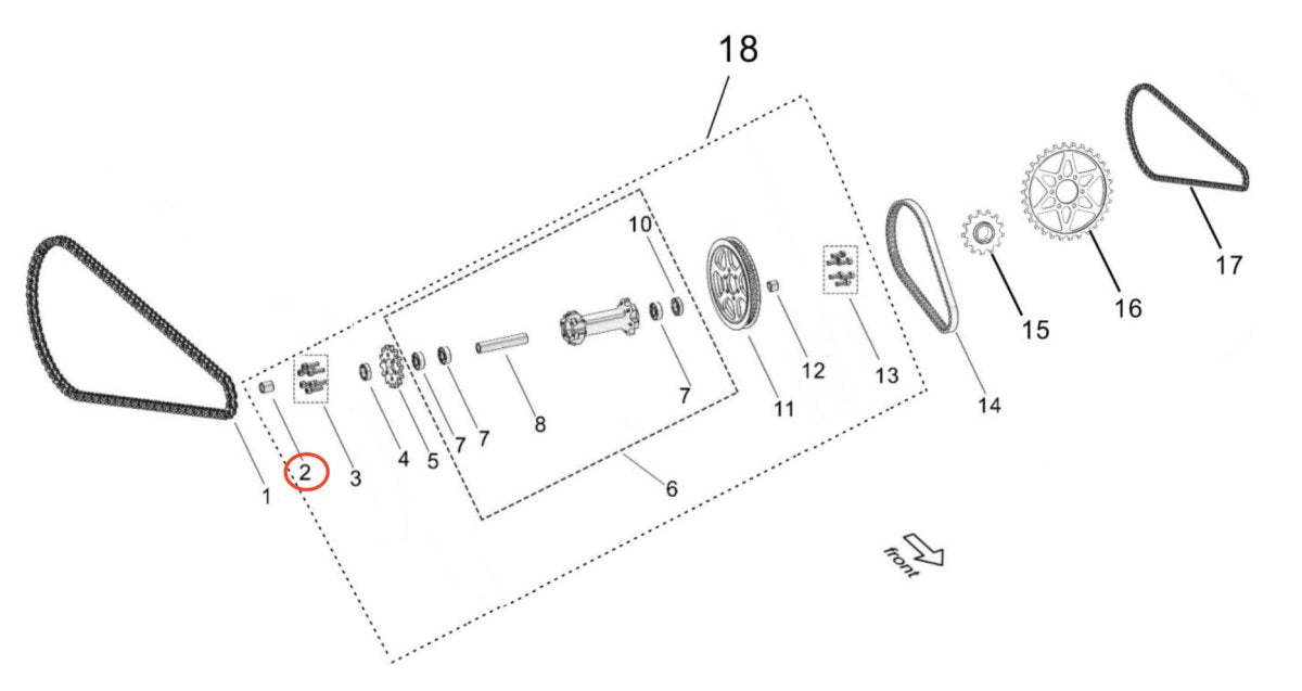 Light Bee Right Jackshaft Bushing