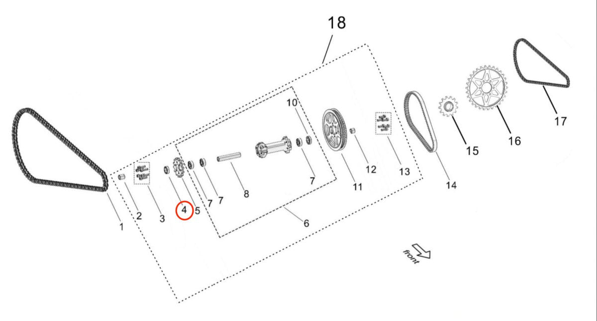 Light Bee Right Jackshaft Seal