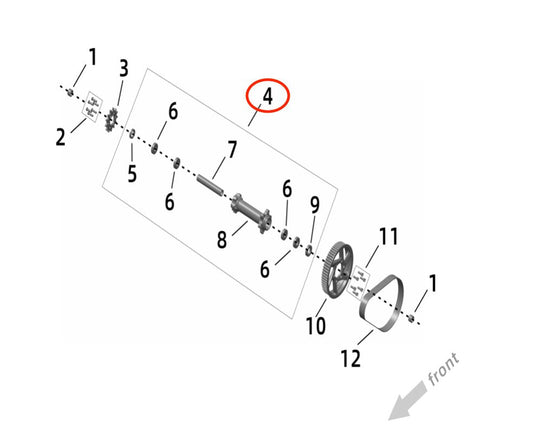 Ultra Bee Jackshaft Assembly